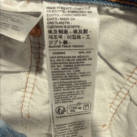 Levi's 501 34/34 Men’s Botton fly Light blue Jeans - Picture 10 of 12